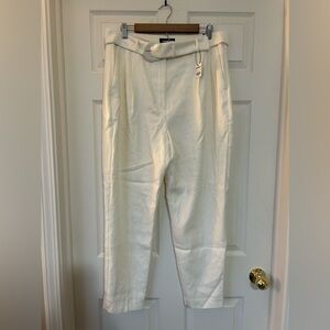 B2G1F Express Ivory Tailored Trousers w belt